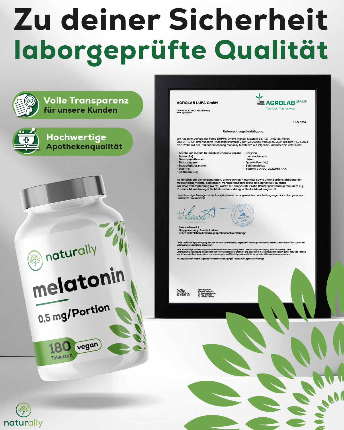 Melatonin 1 mg Tablette - naturally