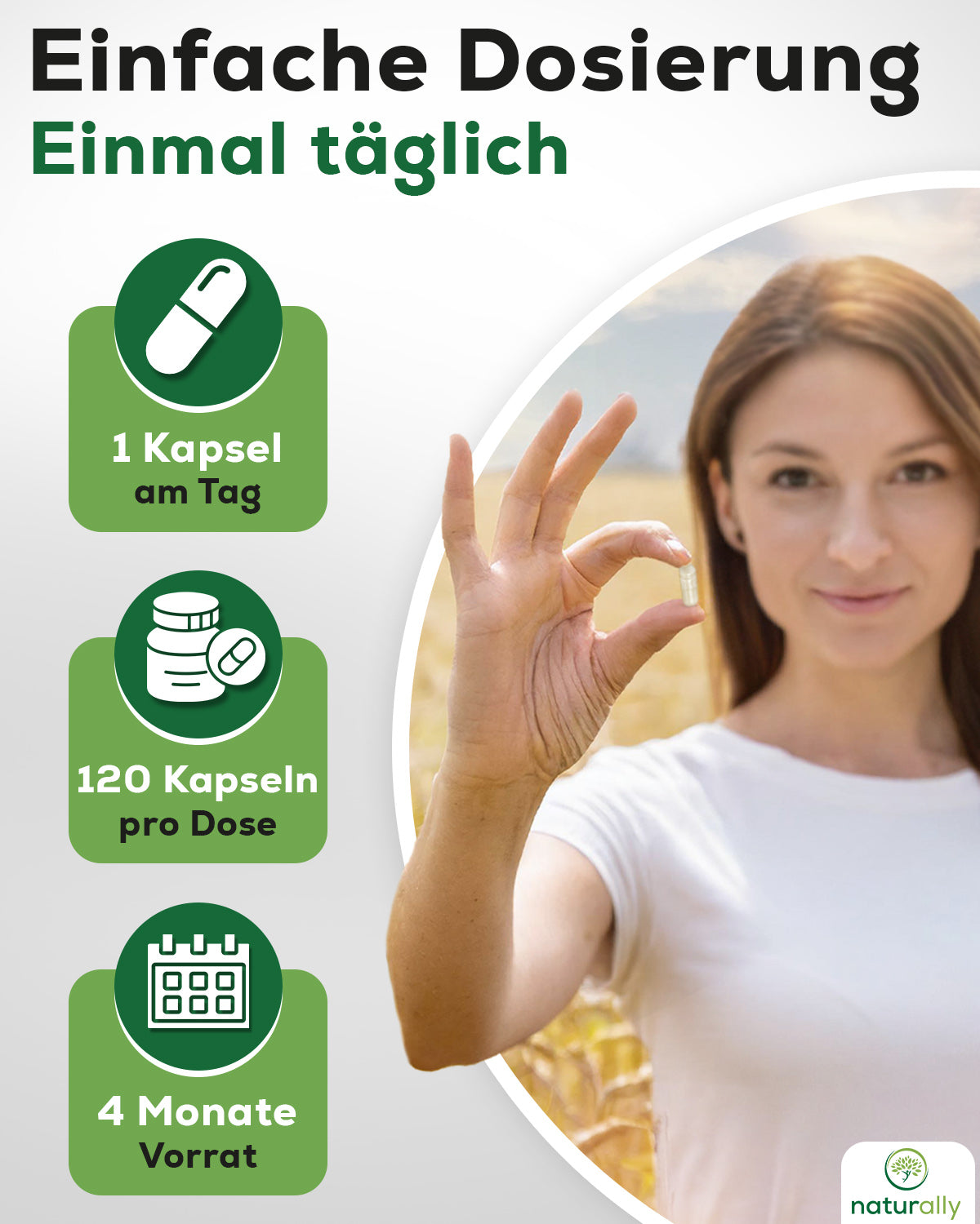Spermidin 4 Monate Vorrat 1 Kapsel täglich – Zellregeneration mit Spermidin