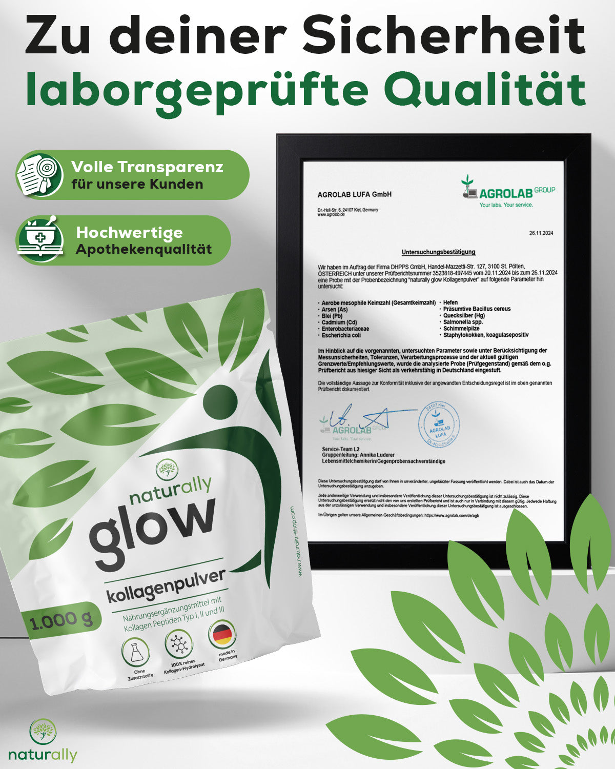 Laborgeprüfte premium Qualität - 2 Monate Vorrat