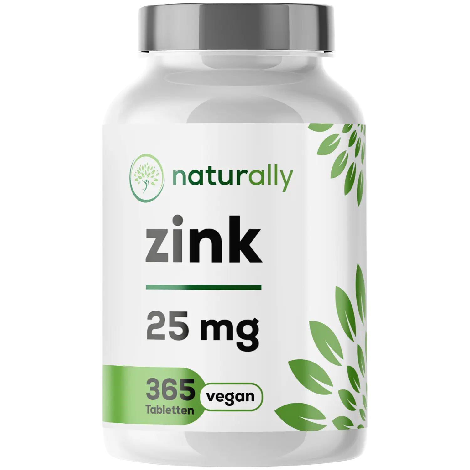 Dose Naturally Zink 25 mg – 365 Tabletten Jahresvorrat – hochdosiert