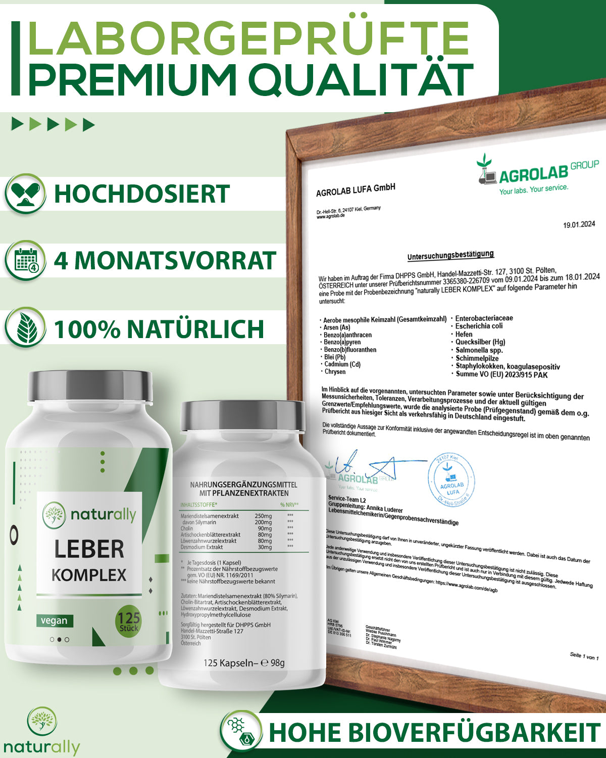 Leber Komplex Kapseln mit Mariendistel