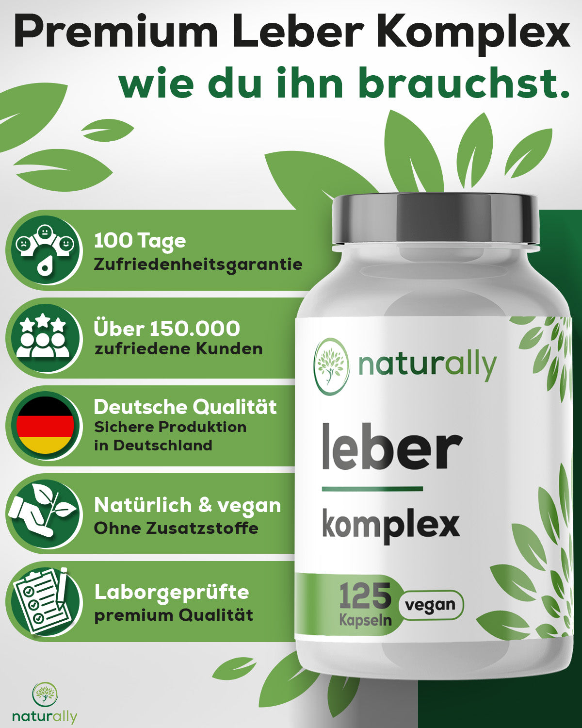 150.000 zufriedene Kunde, laborgeprüfte Qualität, hergestellt in Deutschland, premium Rohstoffe