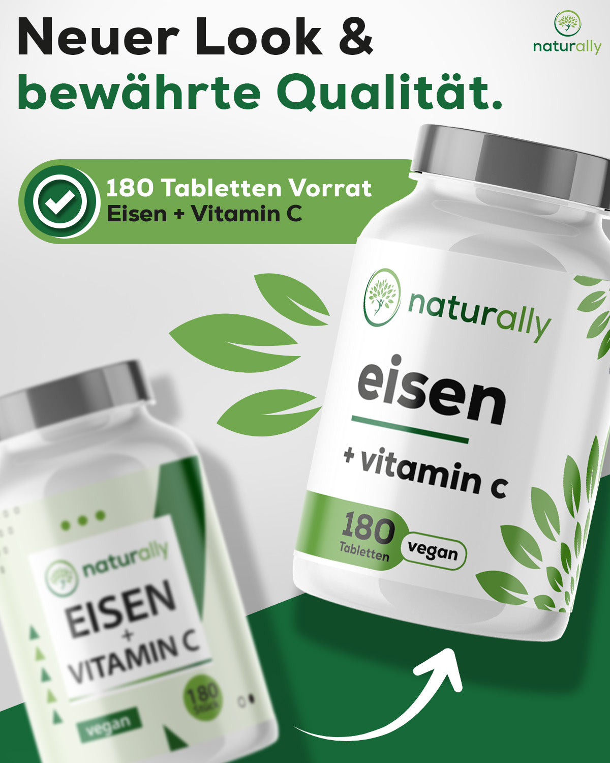Bild neues Design naturally Eisen + Vitamin C - Qualität hergestellt in Deutschland