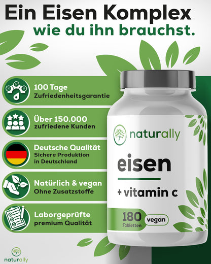 naturally Eisen & Vitamin C
100 Tage Zufriedenheitsgarantie, laborgeprüfte Qualität aus Deutschland