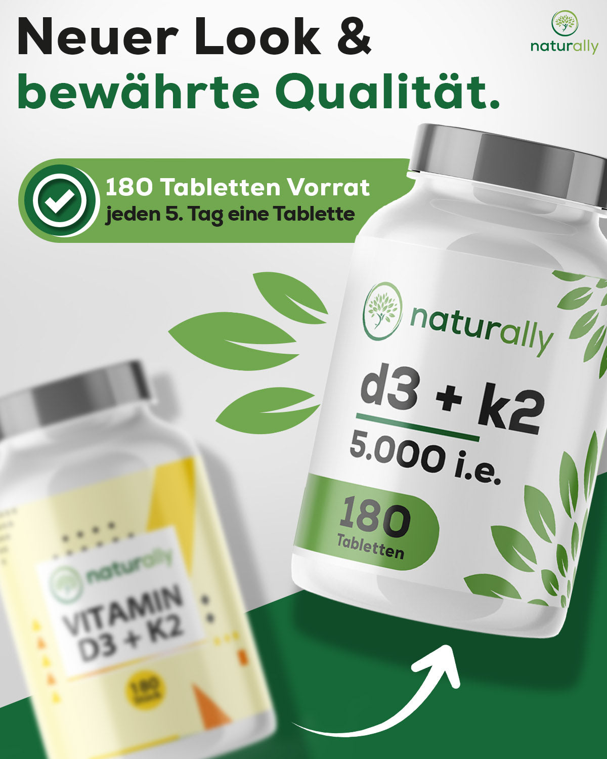 Vitamin D3 + K2 MK-7 | 5000 IE + 75 µg