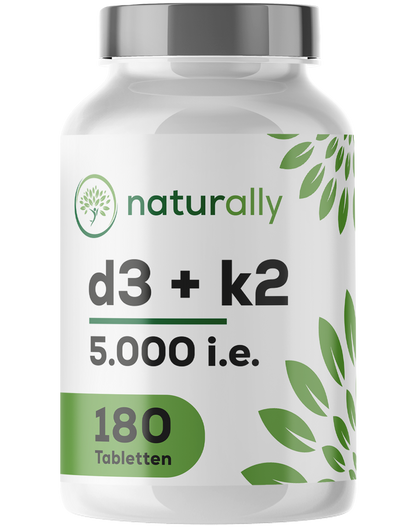 Vitamin D3 + K2 MK-7 | 5000 IE + 75 µg