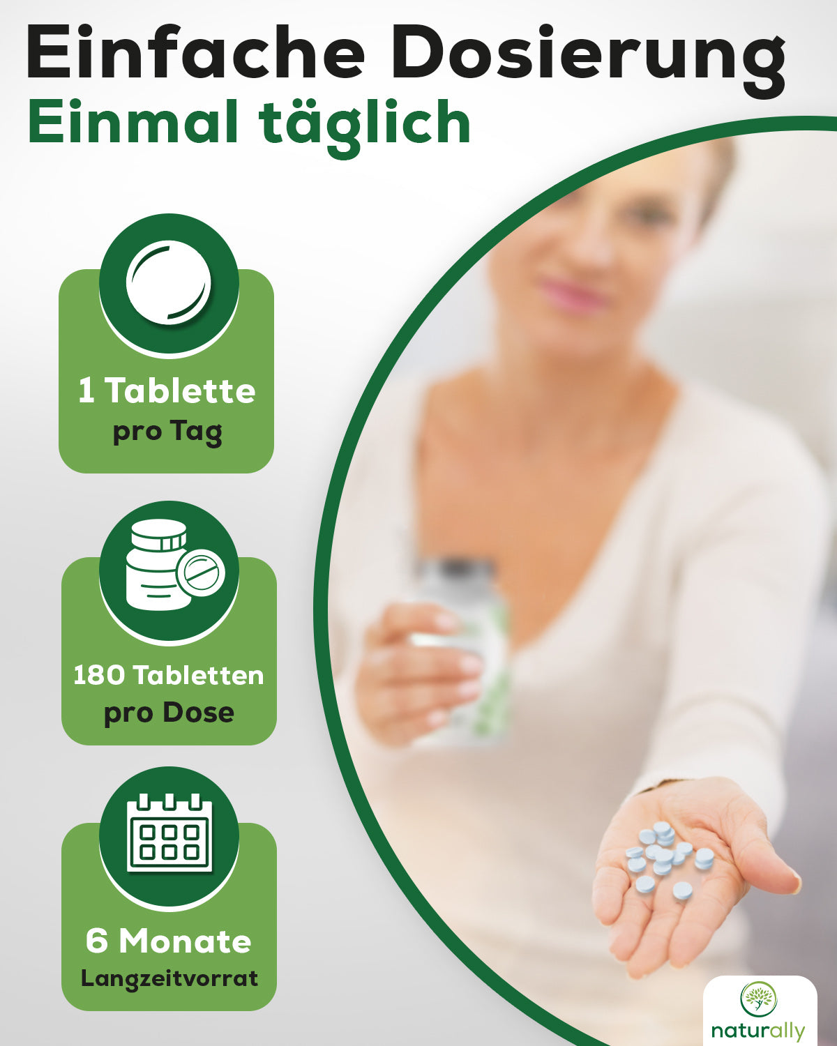 Verzehrempfehlung eine Kupfer Komplex 2 mg Tablette – hochdosiertes Spurenelement, leicht schluckbar, 180 Tabletten, 6 Monate Vorrat