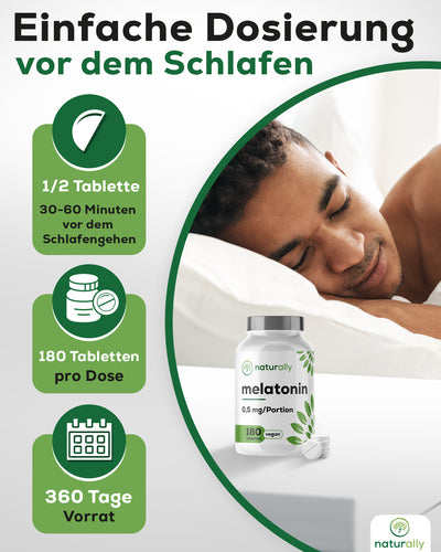 Melatonin 1 mg Tablette - naturally