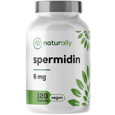 naturally Spermidin 6 mg Kapseln Vorderansicht Dose