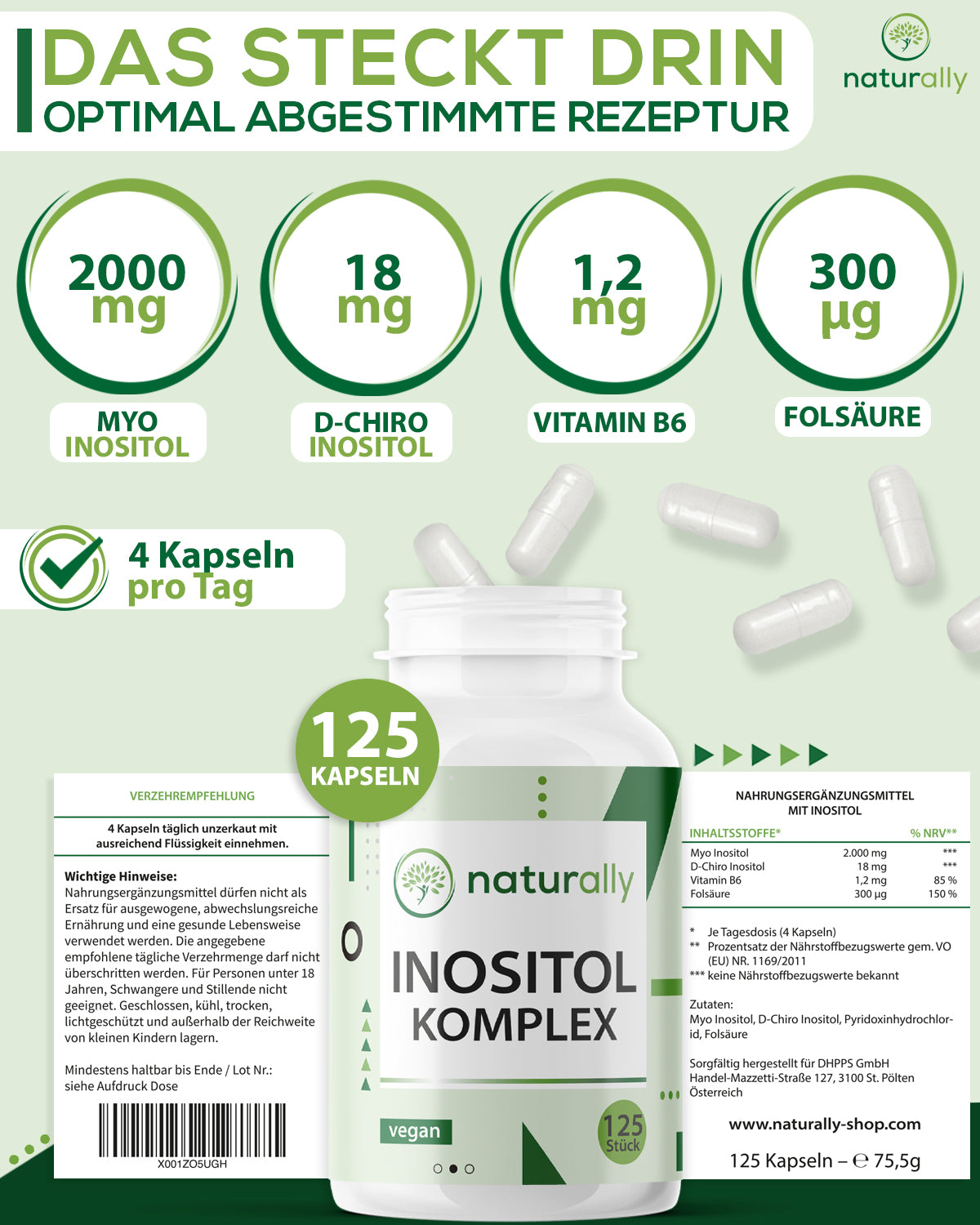 Inositol Komplex mit Folsäure