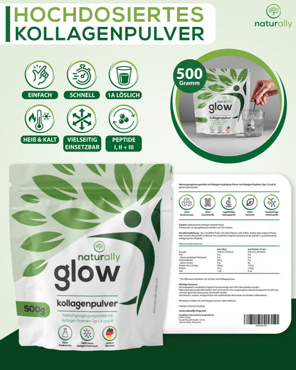 naturally glow Kollagen Pulver