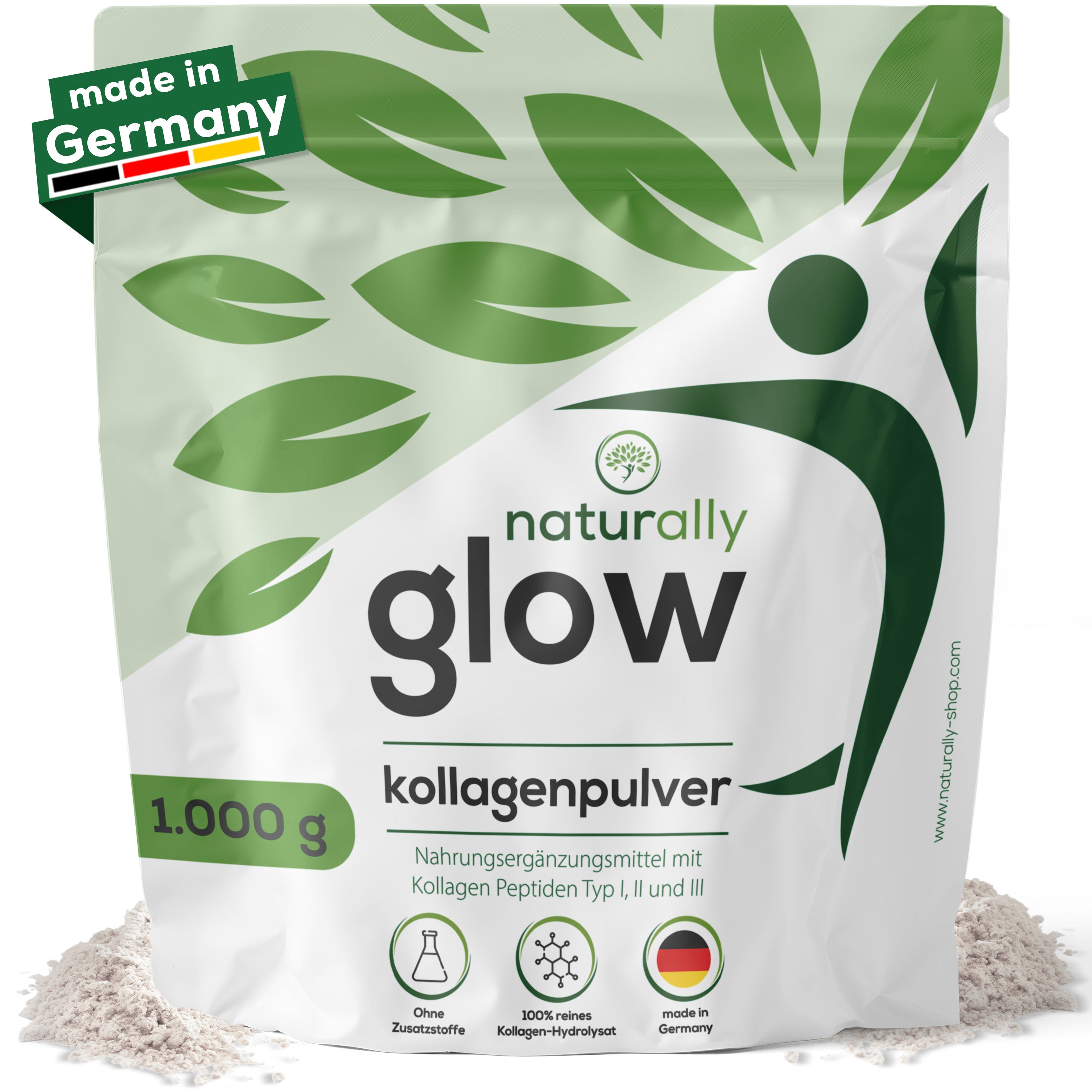 naturally glow Kollagen Pulver 1kg - naturally