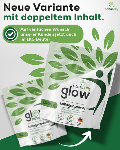 naturally glow Kollagen Pulver 1kg - naturally